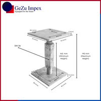 70 x 70 mm | 140-190 mm / Electroplated